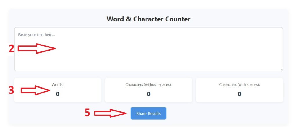 Free Online Word & Character Counter Tool