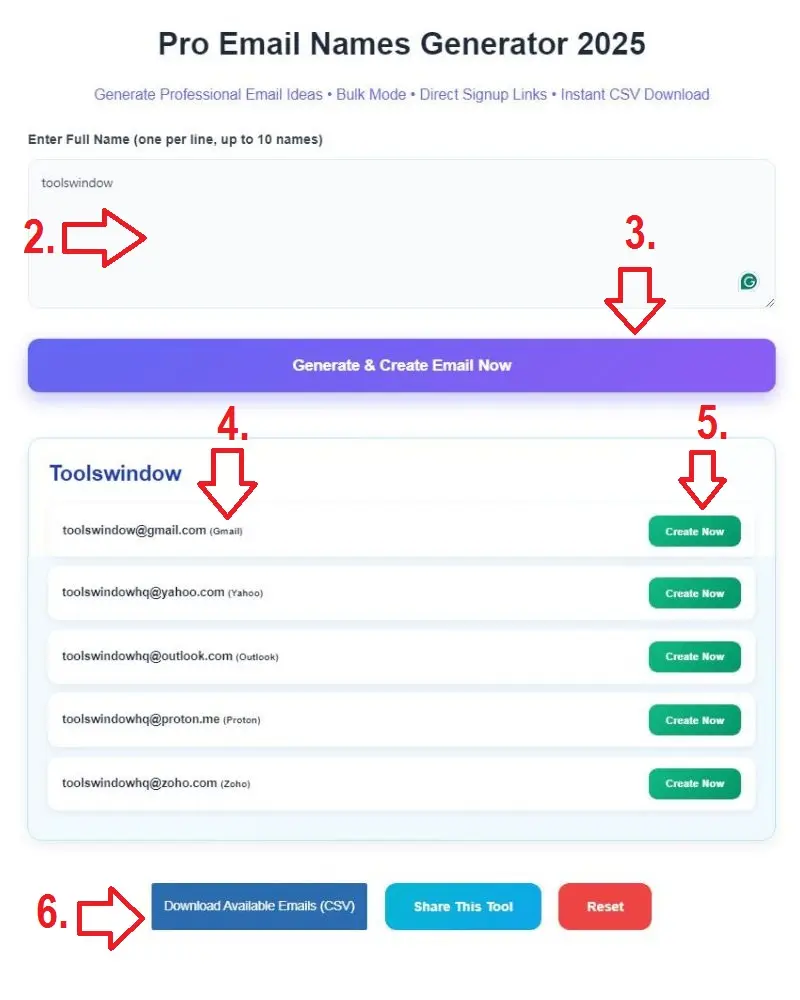 Best Free Email Name Generator 2025 (Create Professional Usernames Instantly)