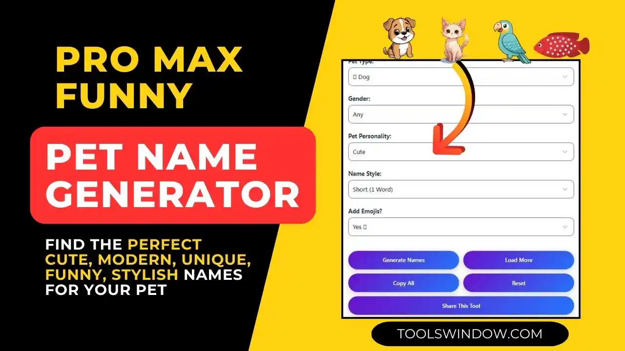 100+ Funny Pet Name Generator (Find the Perfect Name for Your Pet ...